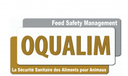 Logo Oqualim : la certification des usines d'alimentation animale RCNA et STNO les plans de contrôles des matières premières.