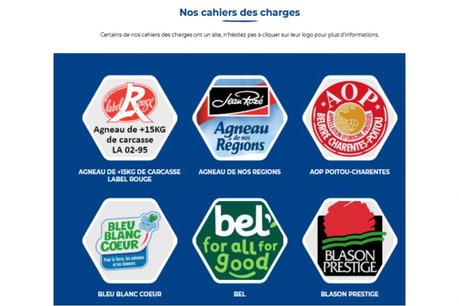 Onglet nos cahiers des charges du site Arrivé Bellanné