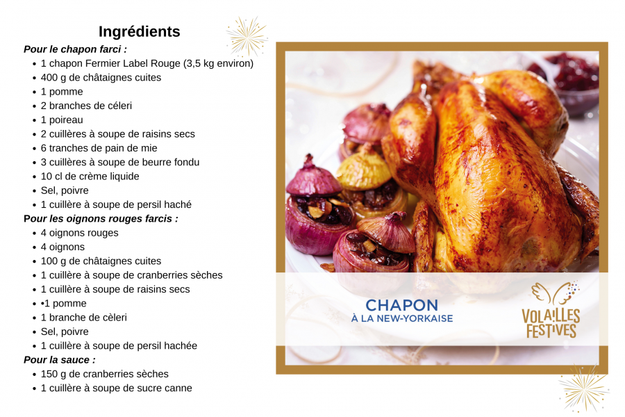 Chapon à la New-Yorkaise