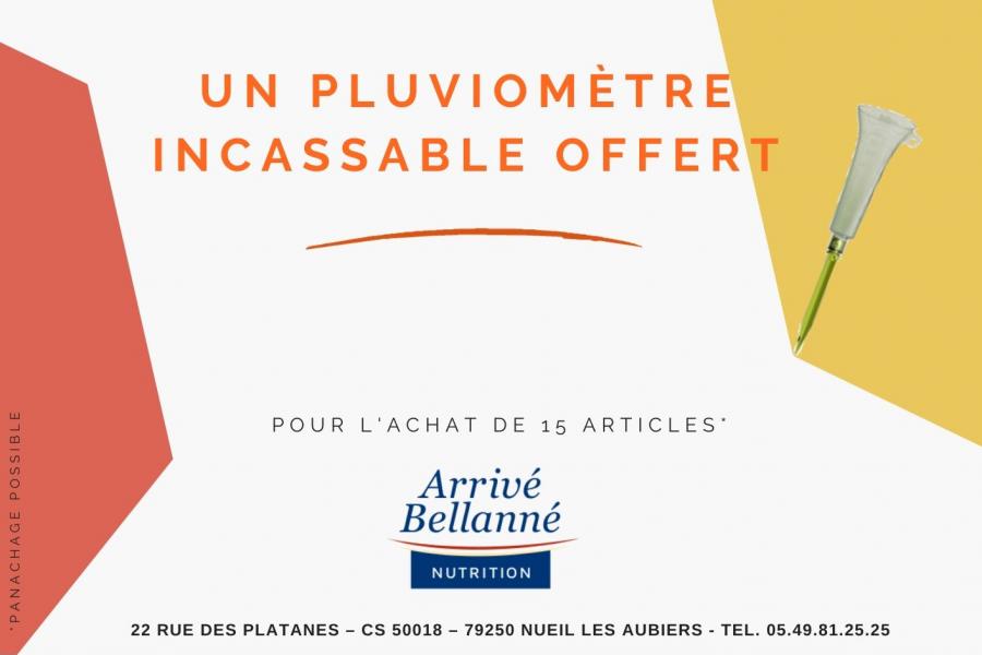 Pluviomètre incassable offert
