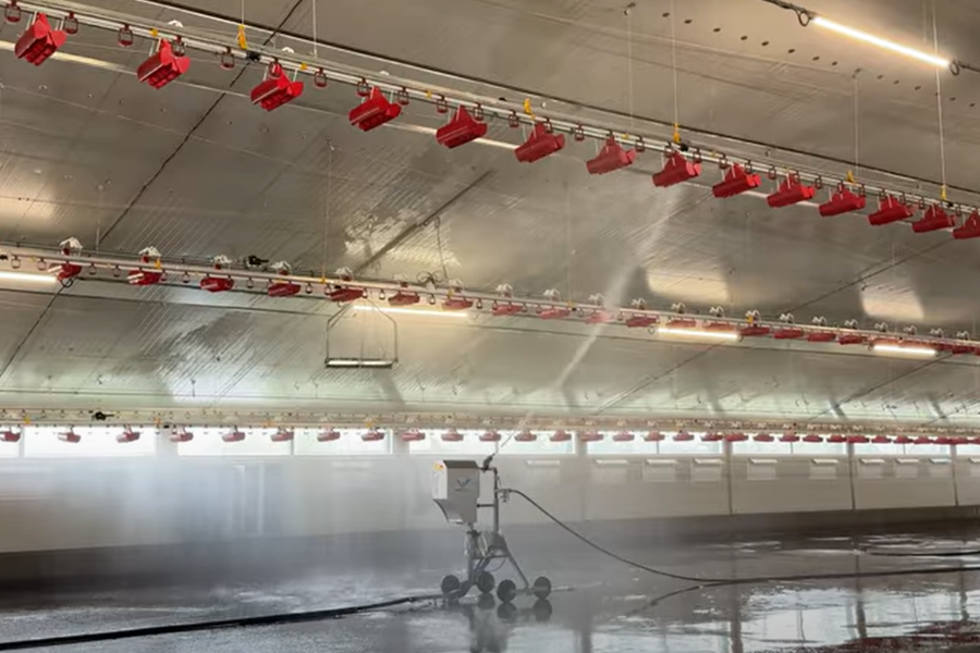 Simplifier la pénibilité du travail en élevage - robot de lavage