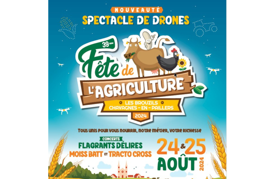 Affiche de la fête de l'Agriculture proche de Saint-Fulgent en Vendée