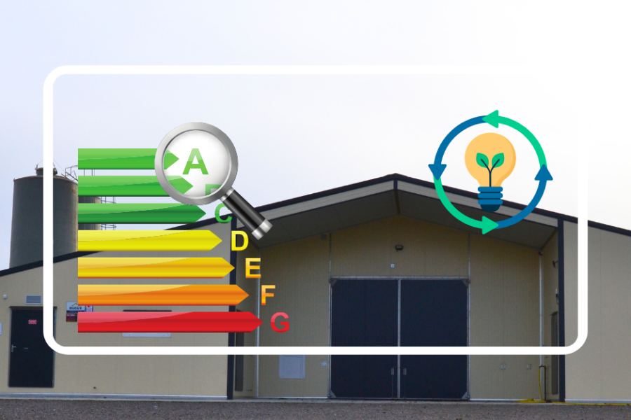 Bâtiment éco-énergétique vu de l'extérieur