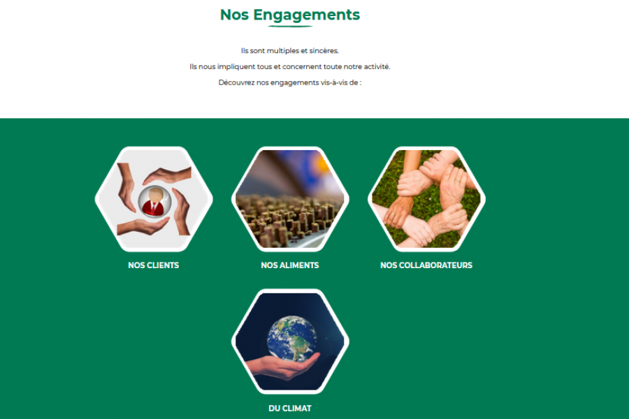 Onglet du site ABL nos engagements